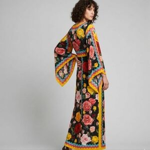 Kimono Dress, Women's Rose Print Kimono Dress Size Small New without tags